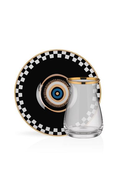 Glore Evil Eye Black Single Tea Set