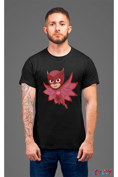 Bumeta Unisex Owlett Lik Pidžama Pidžama Maska Majica T-shirt