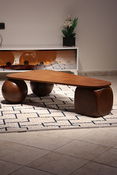 Velura Home & Living Orta Sehpa & Modern Küre Sehpa & Bohem Top Sehpa