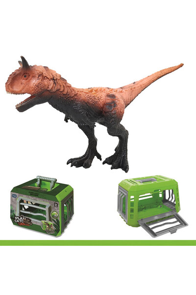 Little Story لعبة ديناصور للأطفال مع قفص تخزين - أخضر