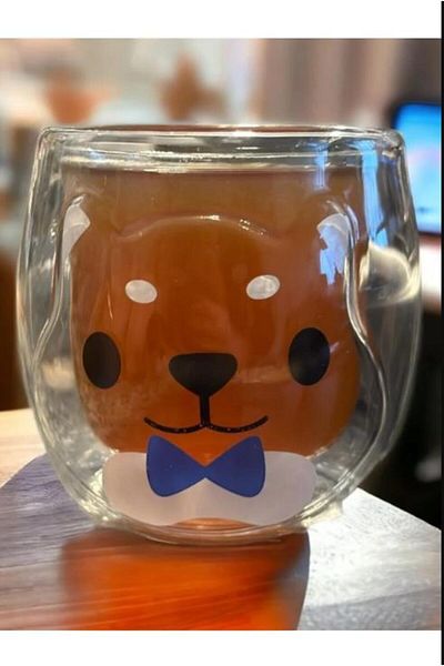 Hayveys Double Walled Heat Resistant Teddy Bear Cup 380ml
