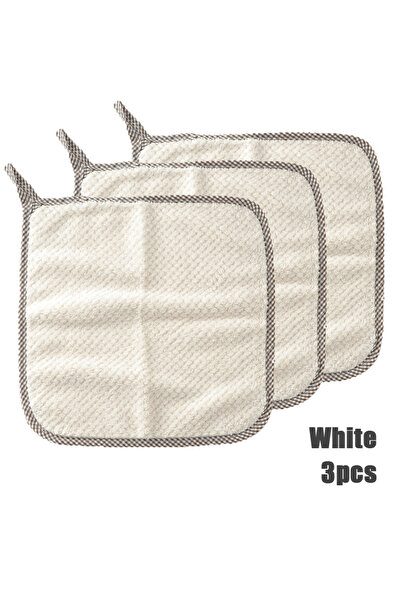 Choice 3-3PCS white Anti-Oil Kitchen Towel 8 Layers Microfiber Kitchen Cleani...