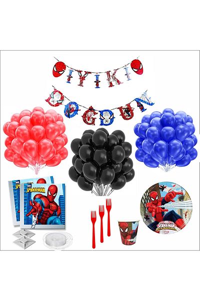 ZENVİVA ΣΕΤ ΓΕΝΕΘΛΙΩΝ SPIDER-MAN για 8 Άτομα