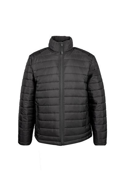 Hatemoğlu Μαύρο παλτό με κανονική εφαρμογή Judge Collar Puffer