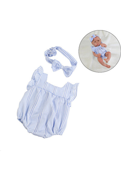 Choice فستان مخطط من مجموعة ملابس الدمى مقاس 16 بوصة 40 سم، سترات لطيفة، رومب...