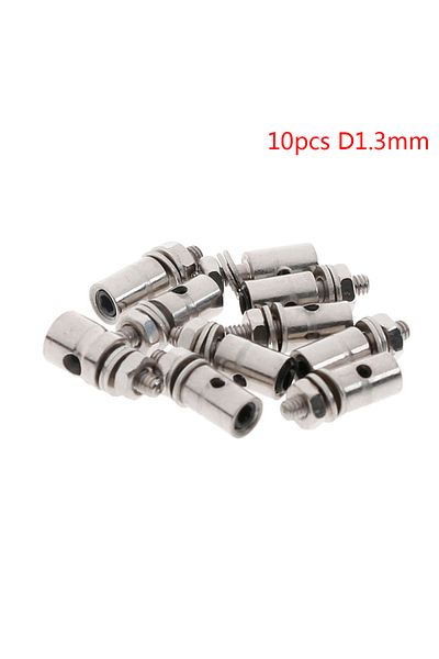 Choice 10pcs D1.3mm 10Pcs RC Airplane Boat Pushrod Linkage Stopper Servo Connectors