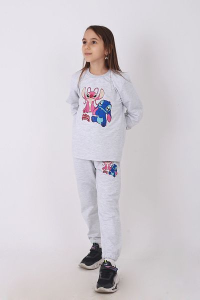 Çiggo Kids Κοριτσίστικο κοστούμι φόρμας με στάμπα με ελαστική μέση