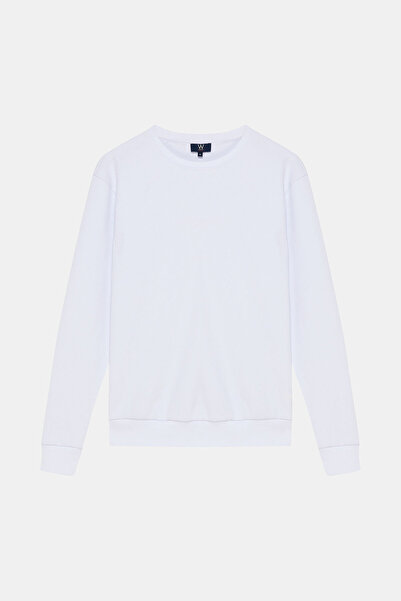 W Collection White Crew Neck Long Sleeve Sweatshirt