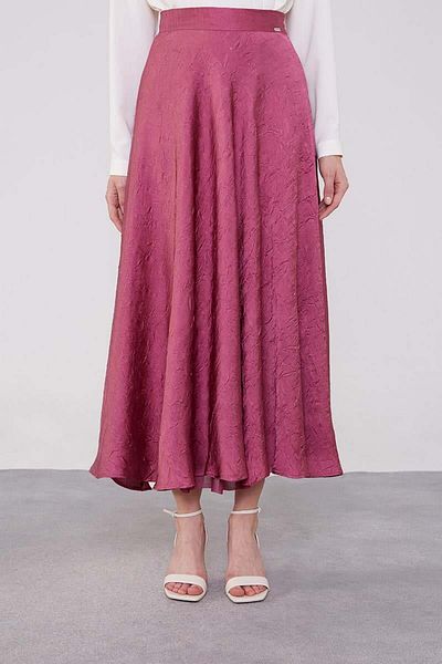 Levidor Σκούρα Dusty Rose Satin Φούστα
