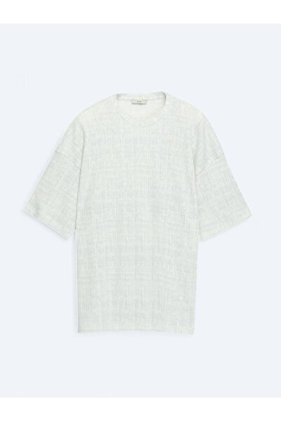 Kip Tricou din amestec de bumbac cu imprimeu kaki deschis