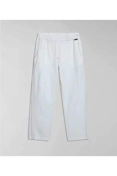 Napapijri The Tribe Napapijri Pantaloni albi pentru femei M-Aberdeen W N1A White Whisper