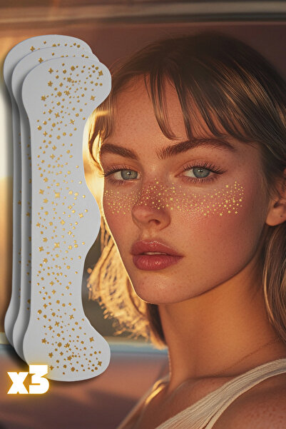 shop Star Glow Geçici Altın Çil Makyaj Bandı 3 Adet Glitter Parıltılı Simli Bant Glimmer Turkiye