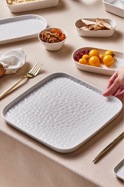 Karaca Farfurie de Servire Bembeyaz - Refika 26 cm