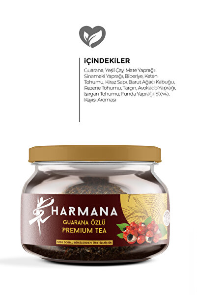 HARMANA Guarana Özlü Premium Tea 2 Aylık Kullanım 150 Gr