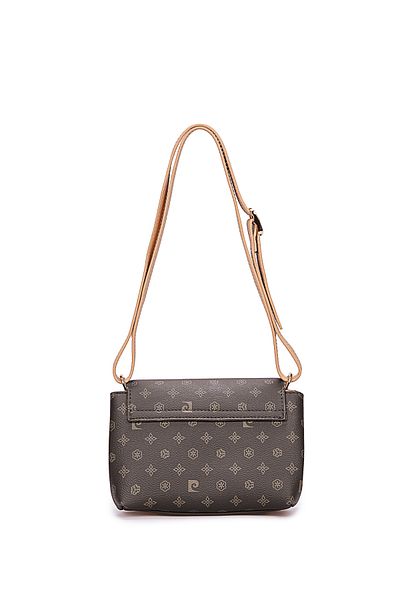 Pierre Cardin Braune Monogramm-Umhängetasche für Damen 05PO25Y1886