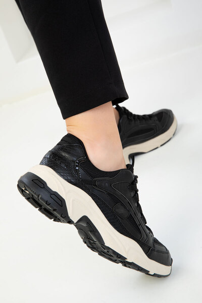 SOHO Damskie czarne trampki 20269