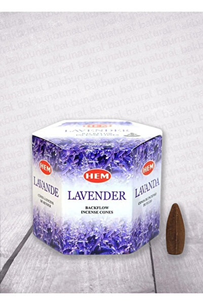 Hem Lavender Geri Akışlı Konik Tütsü 40 Adet