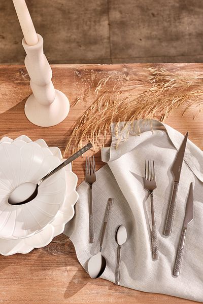 Emsan Side 84 Piece Luxury Boxed Fork Spoon Knife Set for 12 Persons
