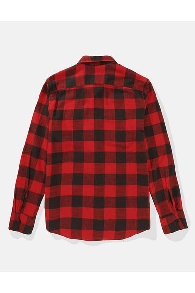 AMERICAN EAGLE Ae Cozy Cabin Flannel - Comfortable Cutting