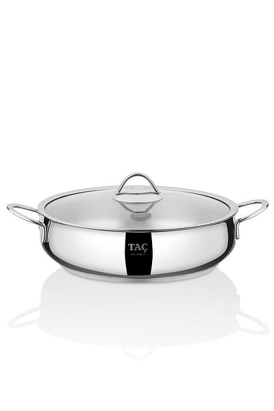Taç Bengü Flat Casserole Steel Pot No:26