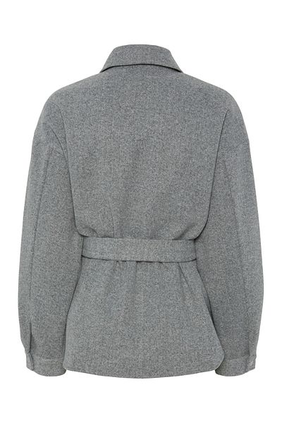 PIECES Medium Gray Melange Jacket for Women/Girls