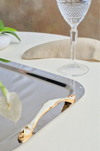 Karaca Enamel Steel Tray 40 cm