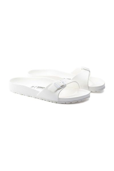 Birkenstock Madrid Eva Weiße Damen-Hausschuhe 128183-13