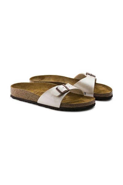Birkenstock Madrid BF - Χαριτωμένα λευκά παπούτσια Pearl