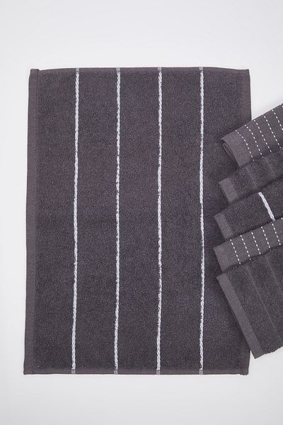 Trendyol Collection Šedá sada 6 kuchyňských utěrek 30X45Cm Tphss25Mh00000