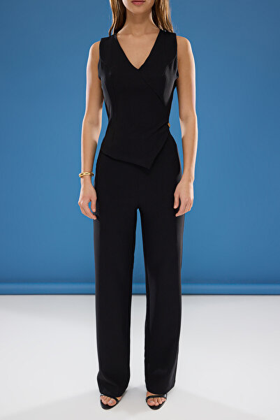 Trendyol Collection Černá kombinéza Twoss25Tu00010 Model