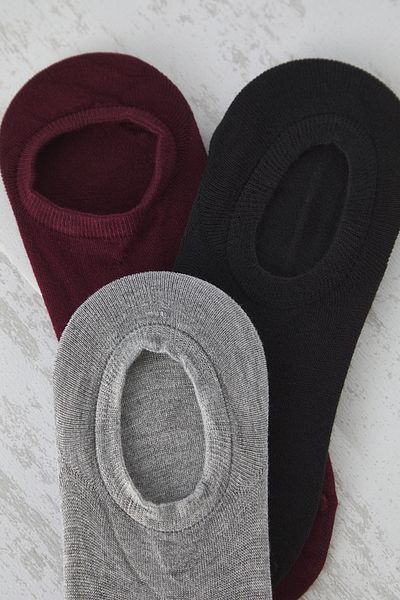 Trendyol Collection Mehrfarbige 3-teilige einfarbige Jacquard-Stricksocken THMSS25CO00005