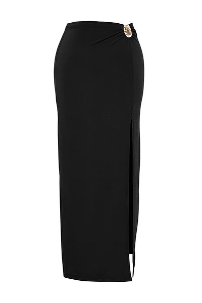 Trendyol Collection Premium schwarzer gestrickter Pareo – mit Zubehör, TBESS25PR00007