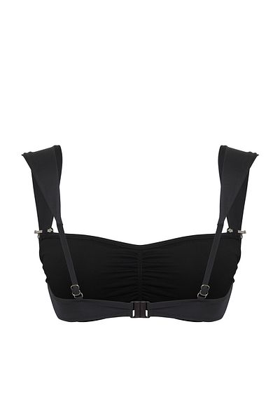 Trendyol Collection Czarny biustonosz bikini z dodatkami Tbess25Bu00036