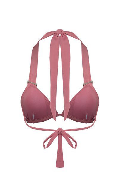 Trendyol Collection Rosa Dreiecks-Bikinioberteil mit Zubehör TBESS25BU00037