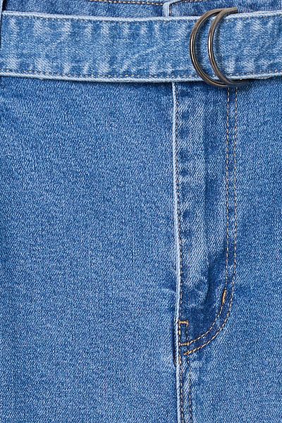 Trendyol Curve Light Blue High Waist Belt Wide Leg Plus Size Jeans Tbbss25Cj00009
