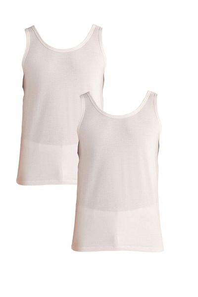 Kom Ανδρικό λευκό Modal Lycra Jacquard Μοτίβο 2 τεμαχίων εσώρουχο KQ.OGRYAT.1K.M1.K3