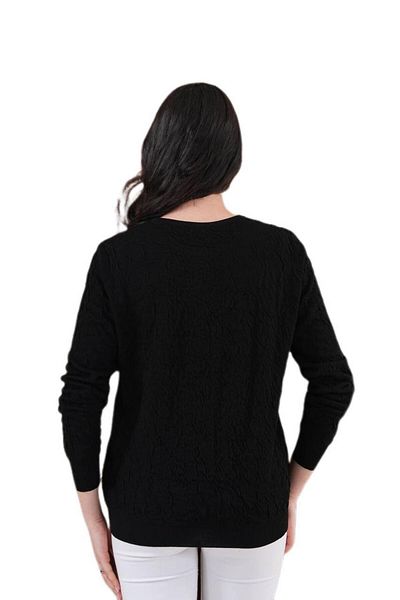 lavella Women's Crew Neck Drawstring Sweater 12833 Bgl-St04228