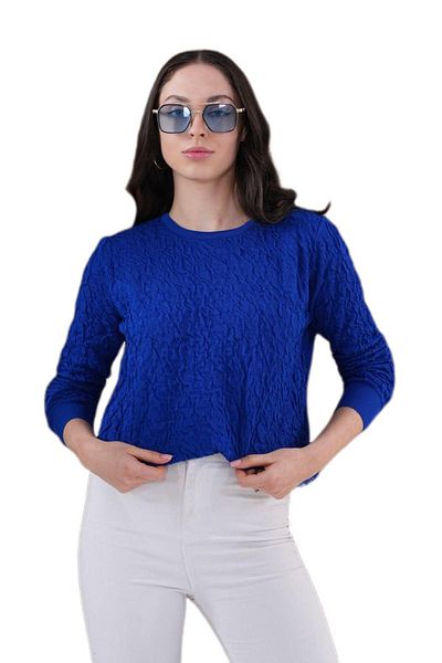 lavella Women's Crew Neck Drawstring Sweater 12833 Bgl-St04228