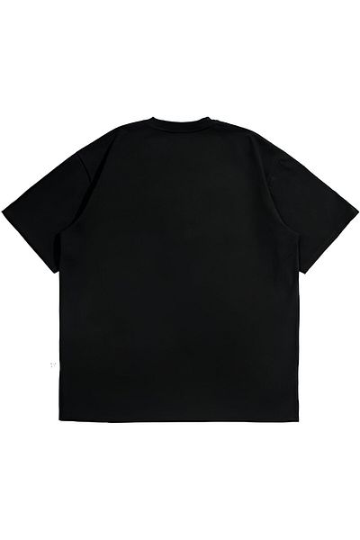 Frisson Men's Graphic Printed Crew Neck Oversize Cotton T-Shirt