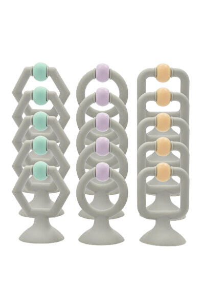 LUQU BABY Silicone Teether- Set-Pack of 5