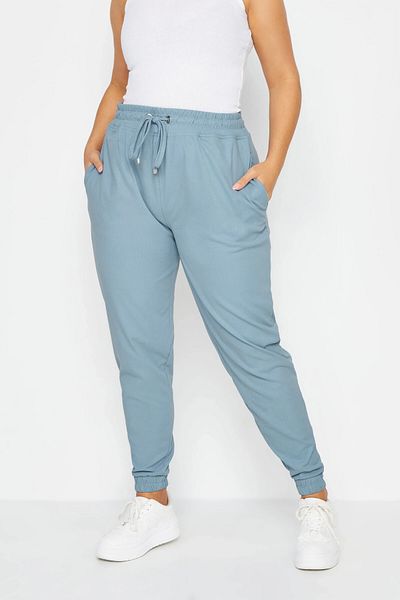 Stil Diva Pantaloni de jogger cu talie elastică și picior de mărime mare - 303012