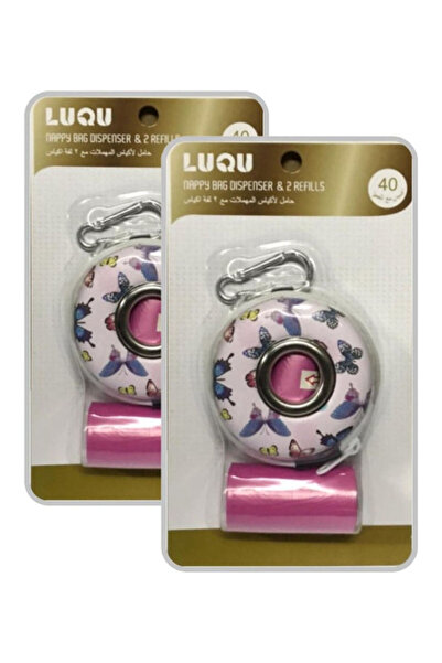 LUQU BABY لفات إعادة تعبئة أكياس الحفاضات التي تستخدم لمرة واحدة مع موزع أكيا...