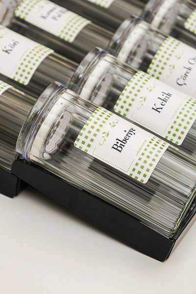 color house 18 Pcs 280ml Clear Lids Jar Glass Spice Rack & 4 Pcs Organizer Stops (Black)