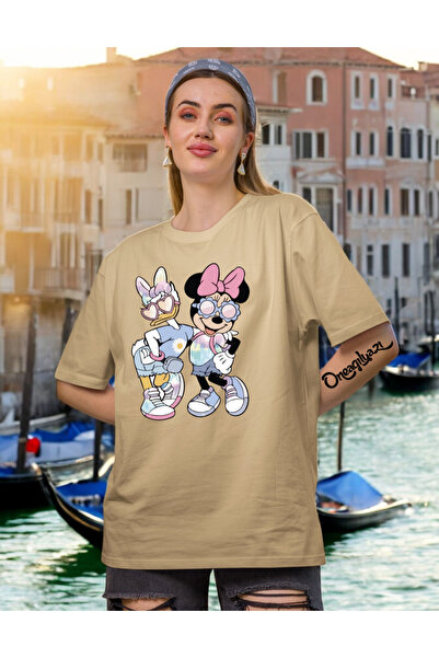 oneagılyazı تي شيرت نسائي كبير الحجم من Minnes Days