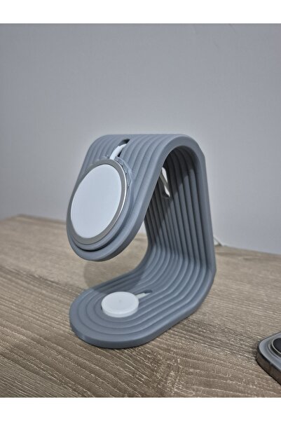WORK3D MagSafe Şarj Standı – iPhone ve Apple Watch İçin Çok Fonksiyonlu Stand