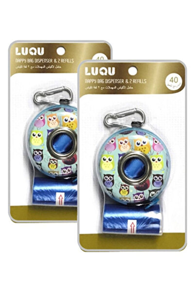 LUQU BABY لفات إعادة تعبئة أكياس الحفاضات التي تستخدم لمرة واحدة مع موزع أكيا...