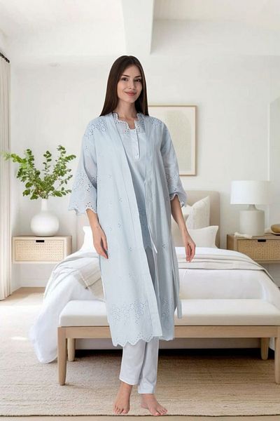 Effortt Venera Effortt Maternitate Maternitate Scalloped Dressing Elegant Maternitate Set cămașă de noapte