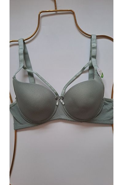 NARIYA Plus Size C Cup Gathering Bra - Casual Empty Cup Underwire Drawstring Gathering