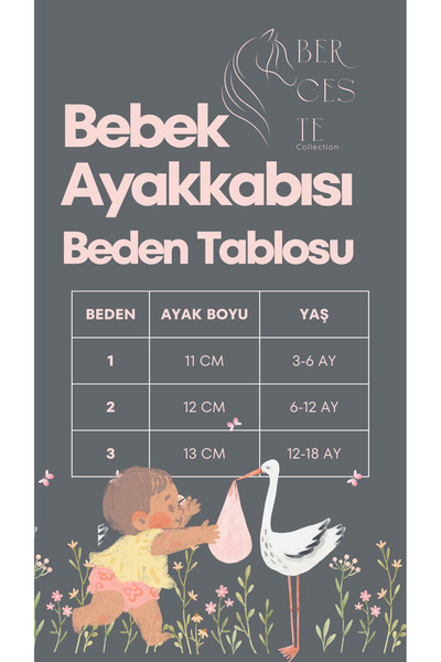 Berceste collection %100 Hakiki Deri Organik Yünlü Bebek Ayakkabısı
