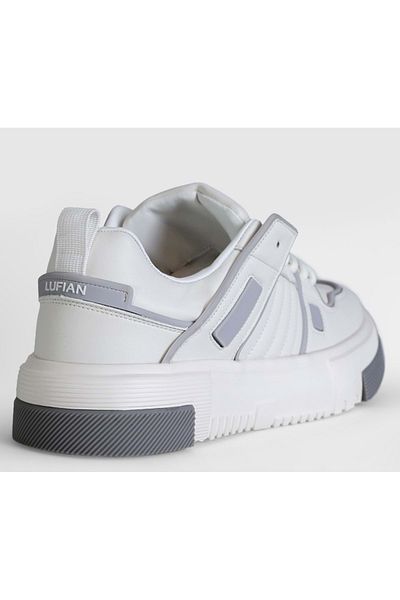 Lufian 112230193 Ανδρικά δερμάτινα παπούτσια Oliver Sneaker Λευκά